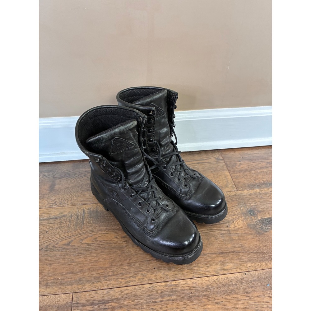Rocky 2081 Mens Black Leather Waterproof Duty Tactical Boots Size 9 W High Top